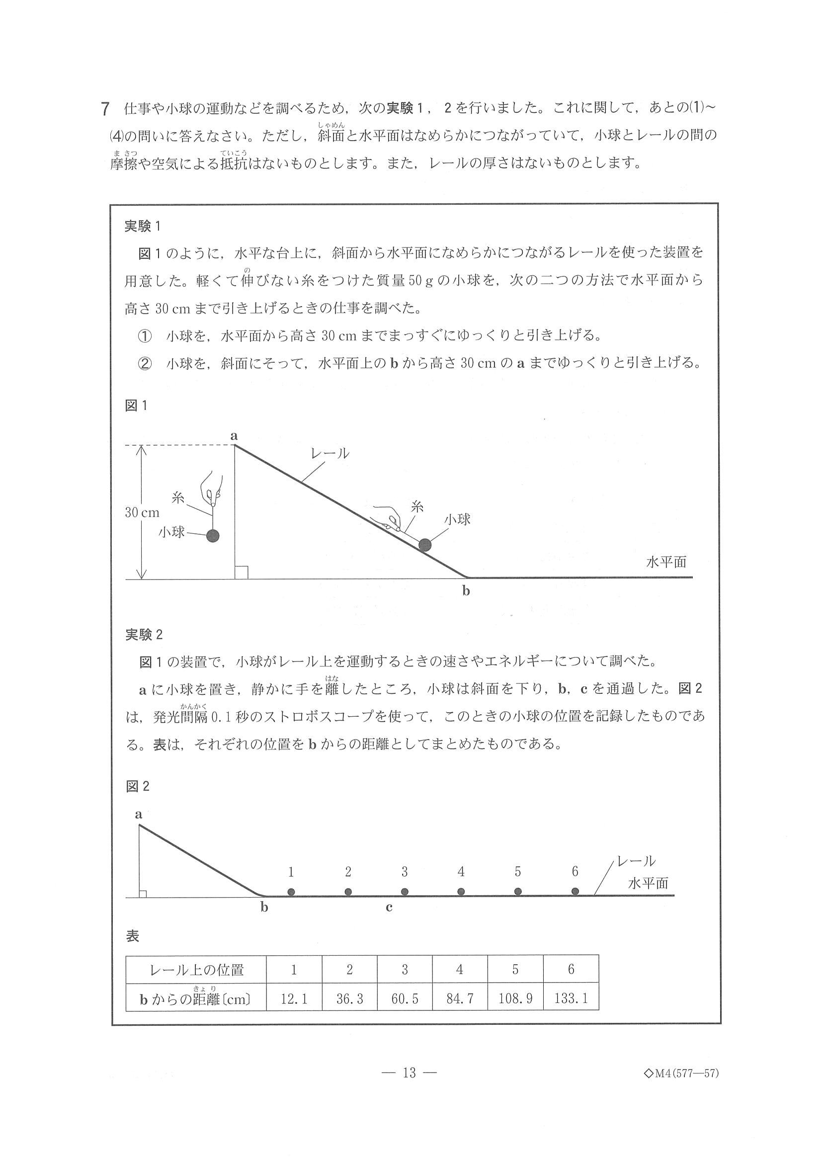 2017年度 千葉県公立高校入試（理科 後期・問題）13/16