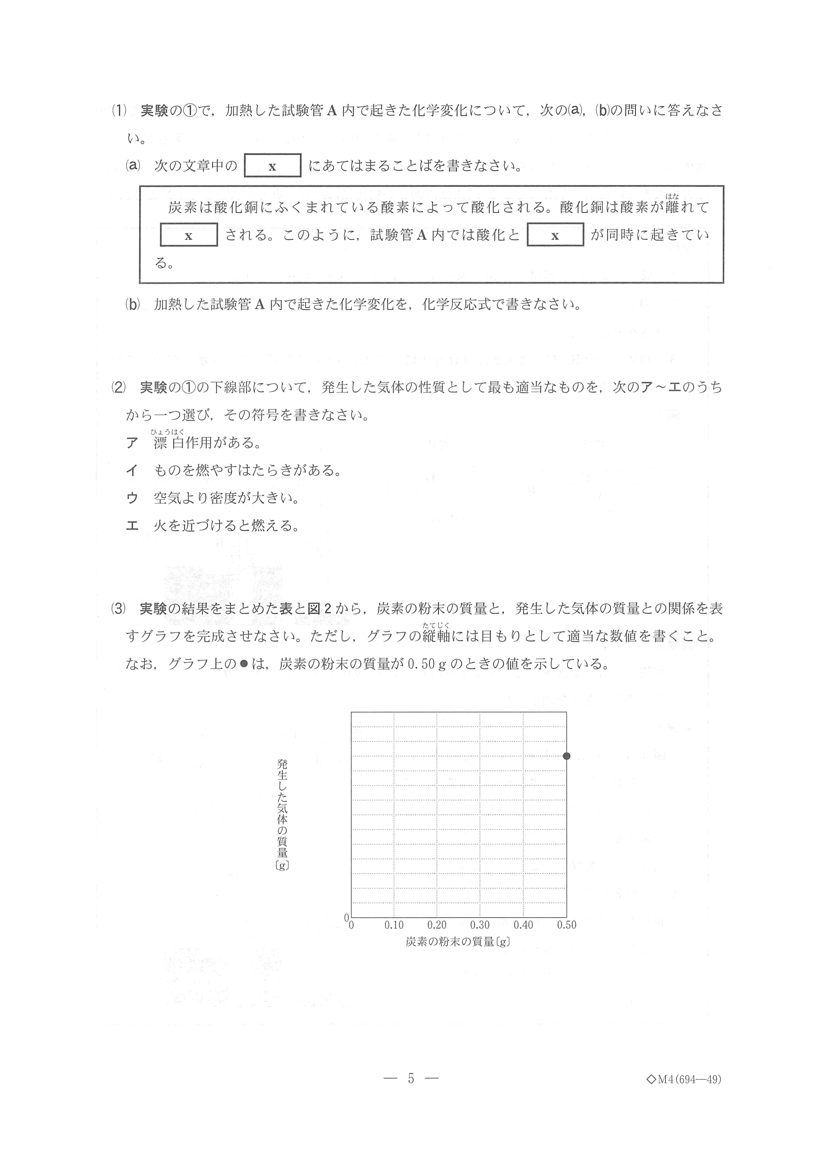 2017年度 千葉県公立高校入試（理科 前期・問題）5/17