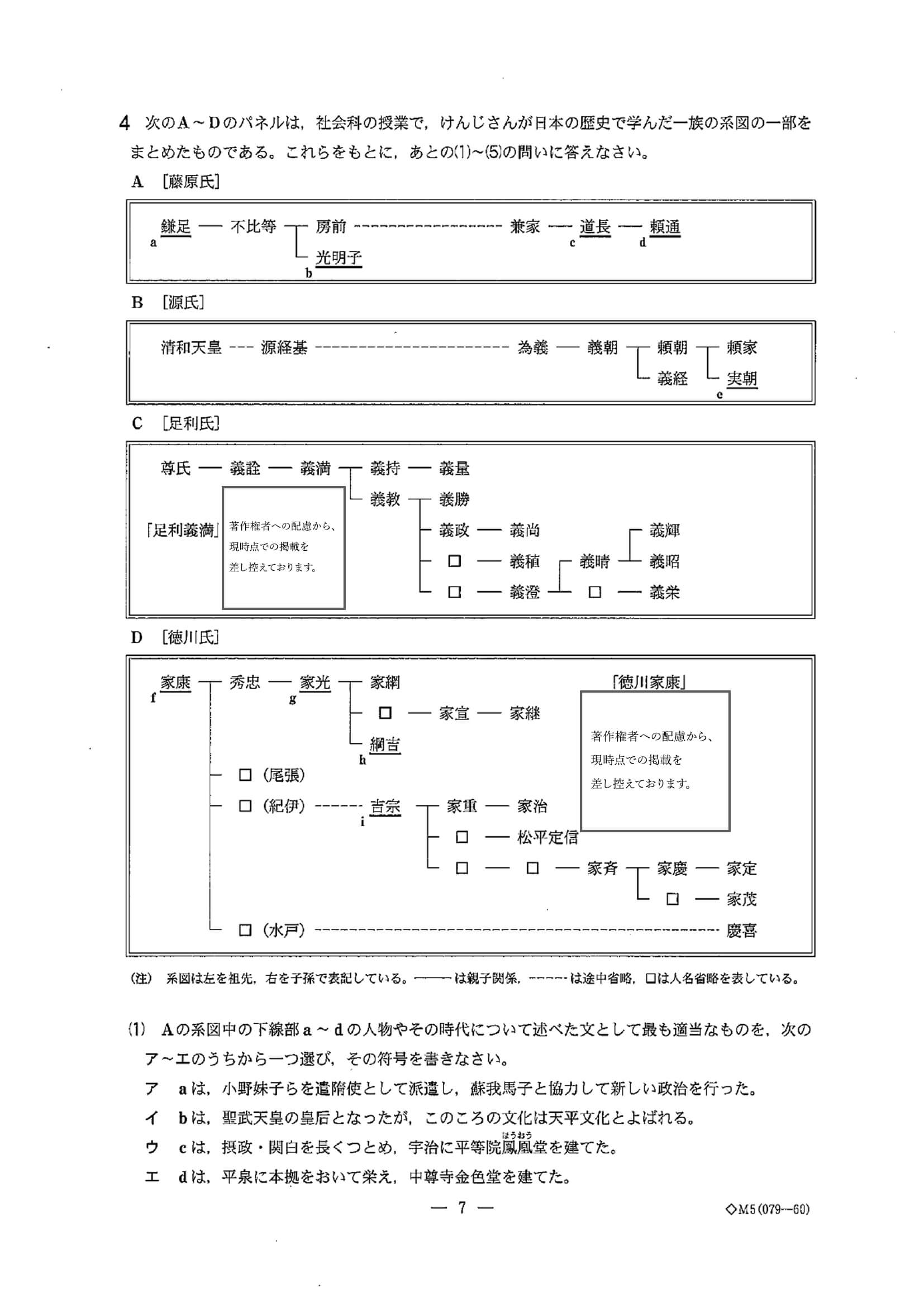 2020年度 千葉県公立高校入試［前期選抜 社会・問題］7/14