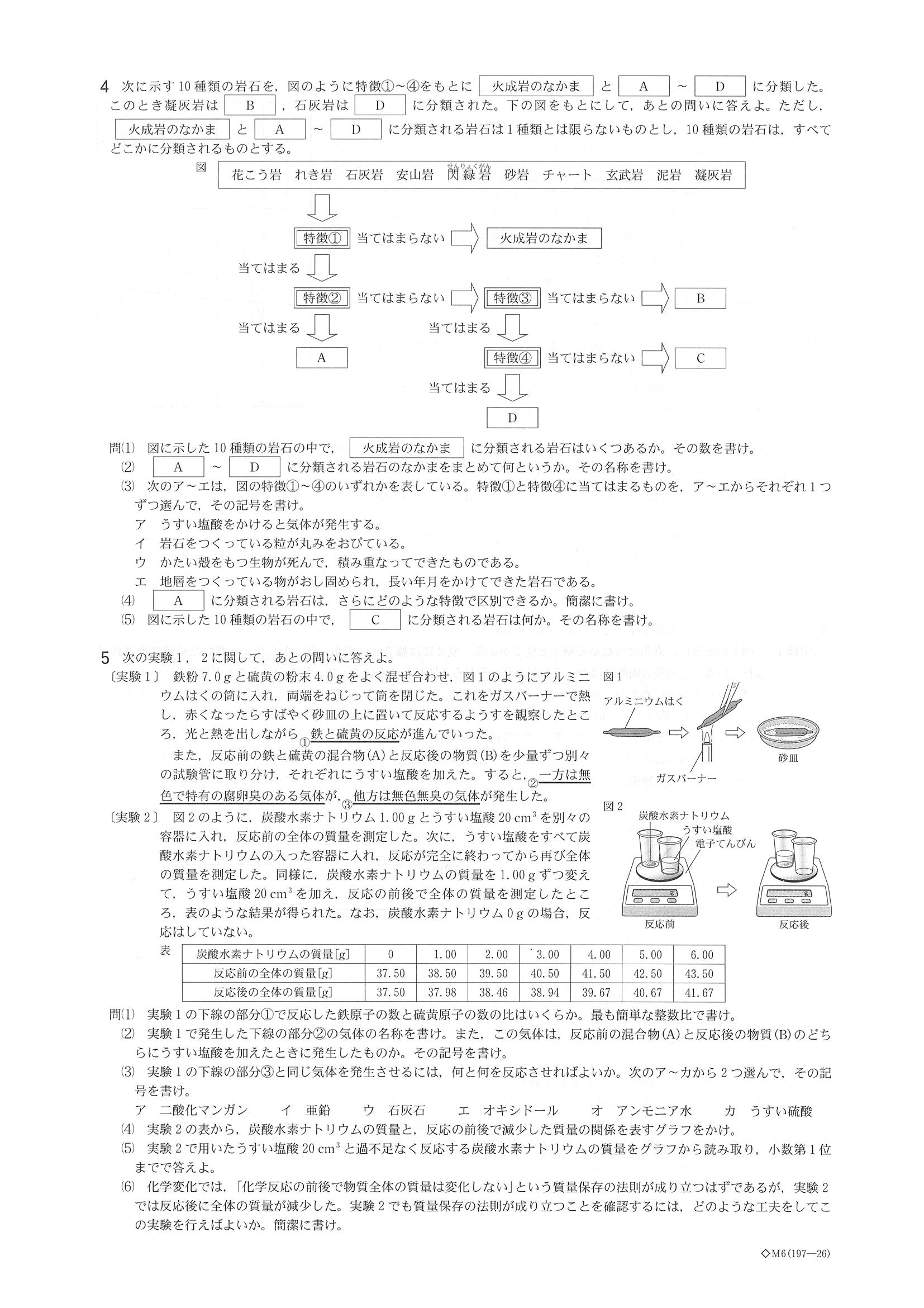 2015年度 福井県公立高校入試（理科・問題）3/5