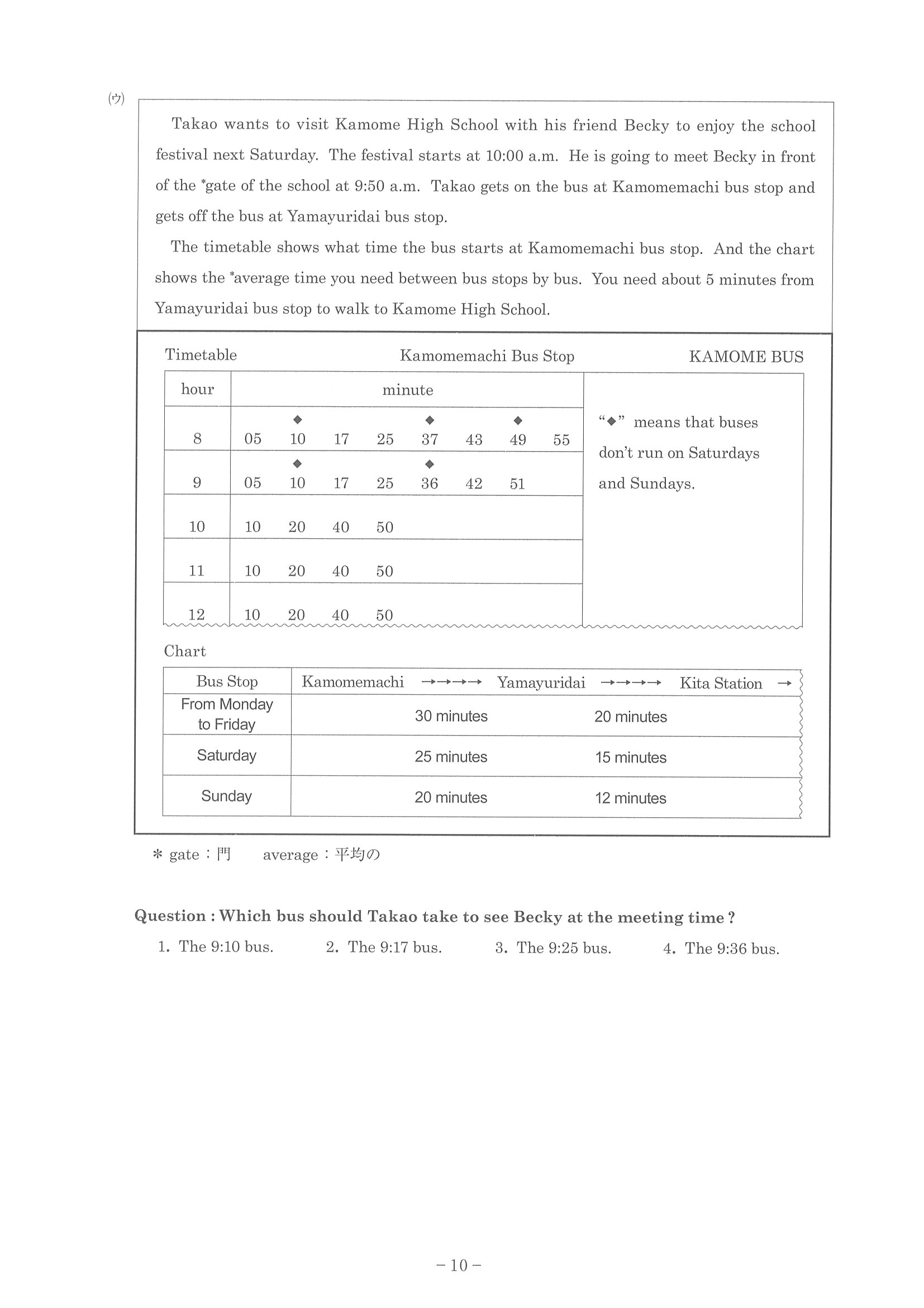2016年度 神奈川県公立高校入試（英語・問題）12/15