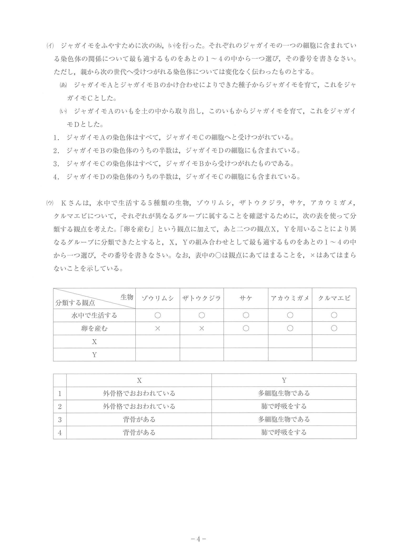 2016年度 神奈川県公立高校入試（理科・問題）4/14