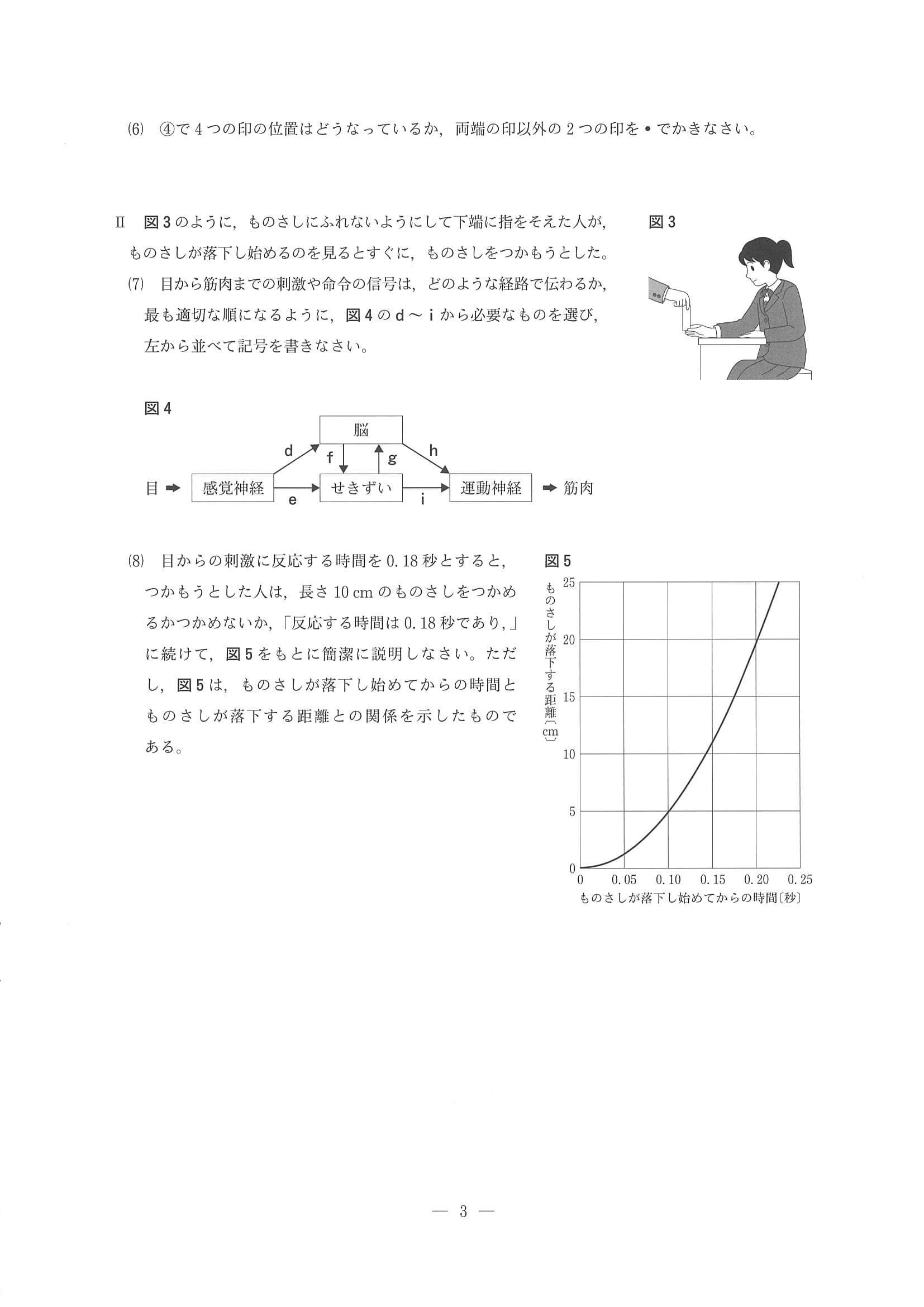 2017年度 長野県公立高校入試（理科・問題）2/8