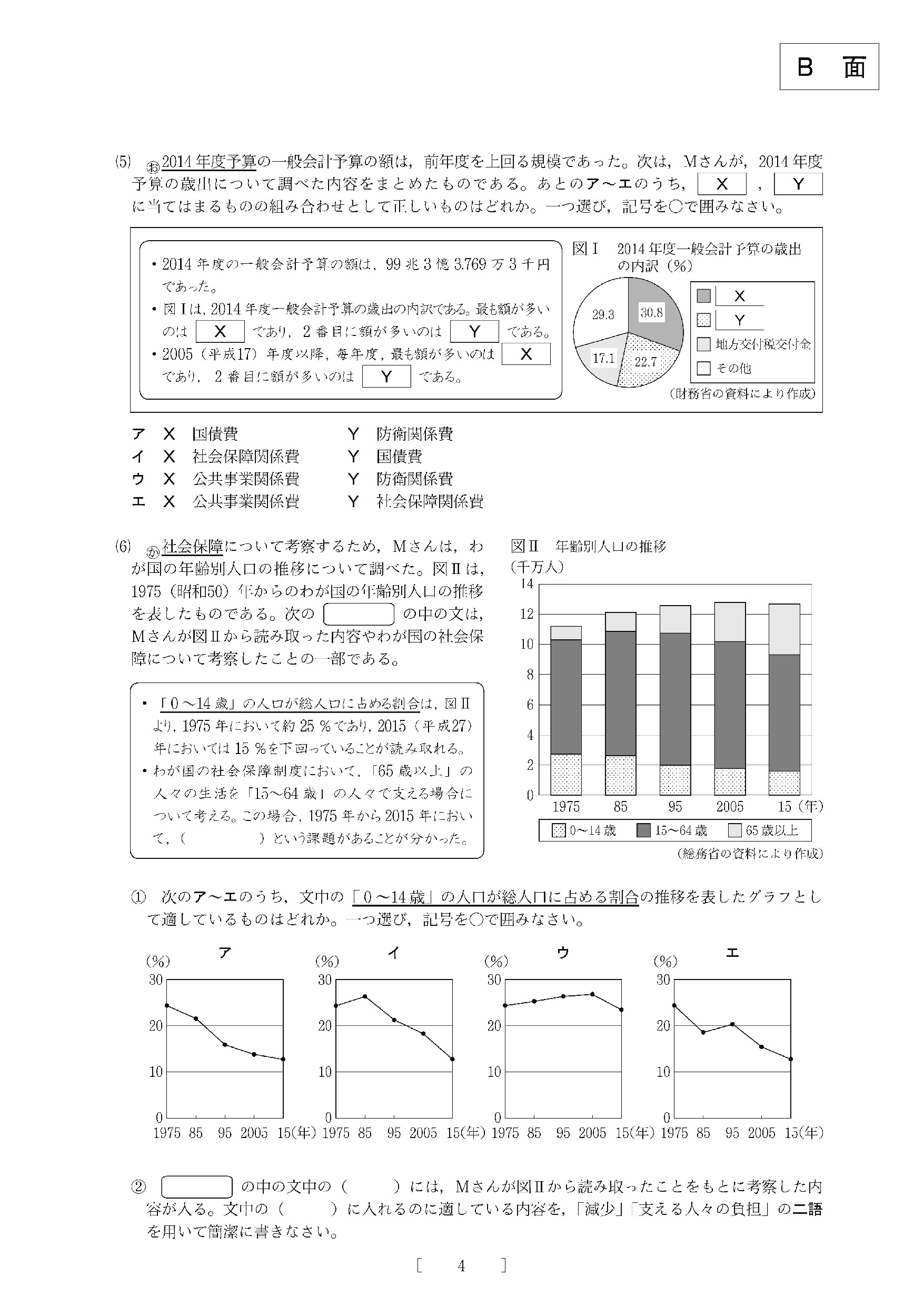 2016年度 大阪府公立高校 社会 問題4/8