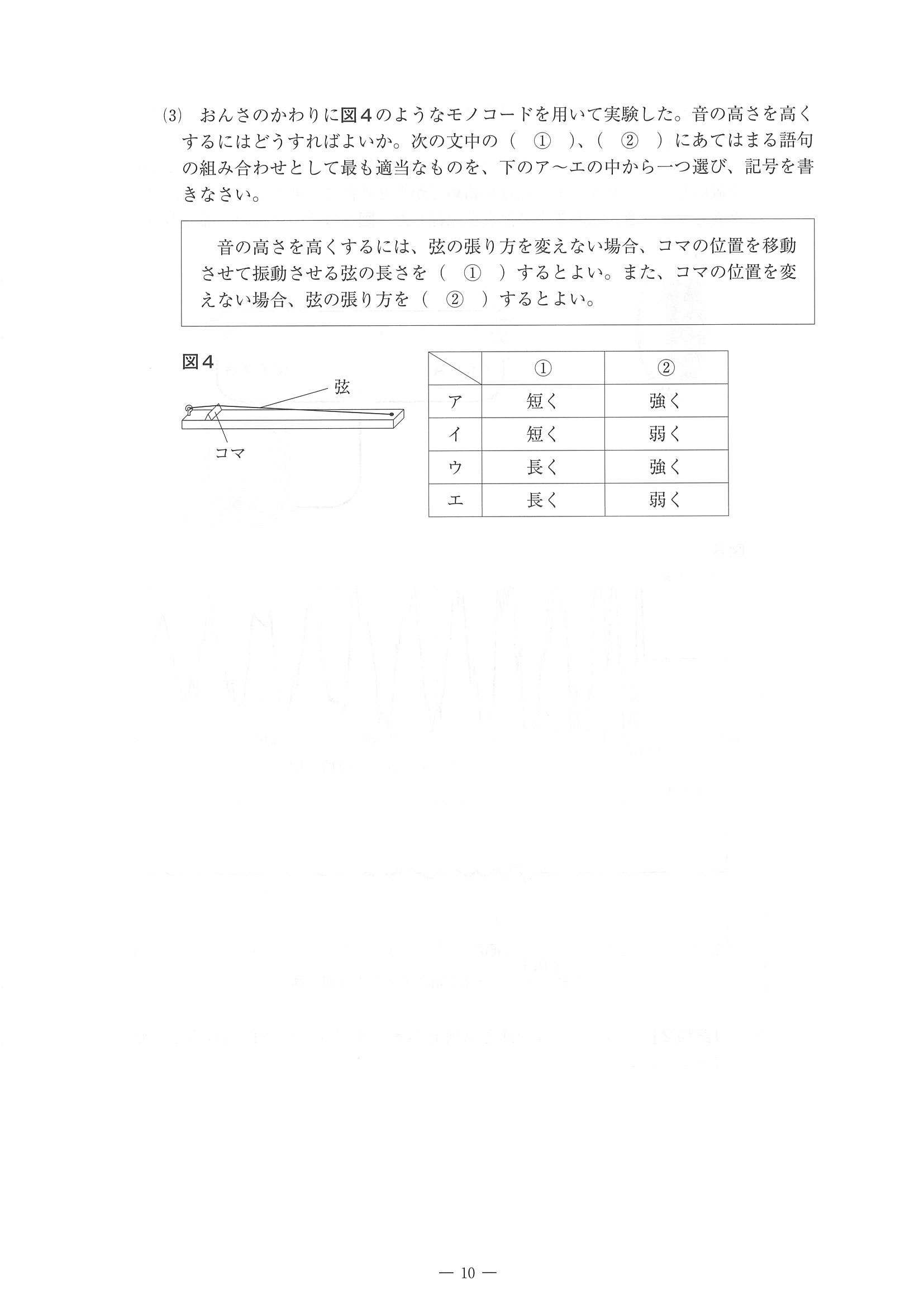 2014年度 佐賀県公立高校入試（理科 特色・問題）10/15