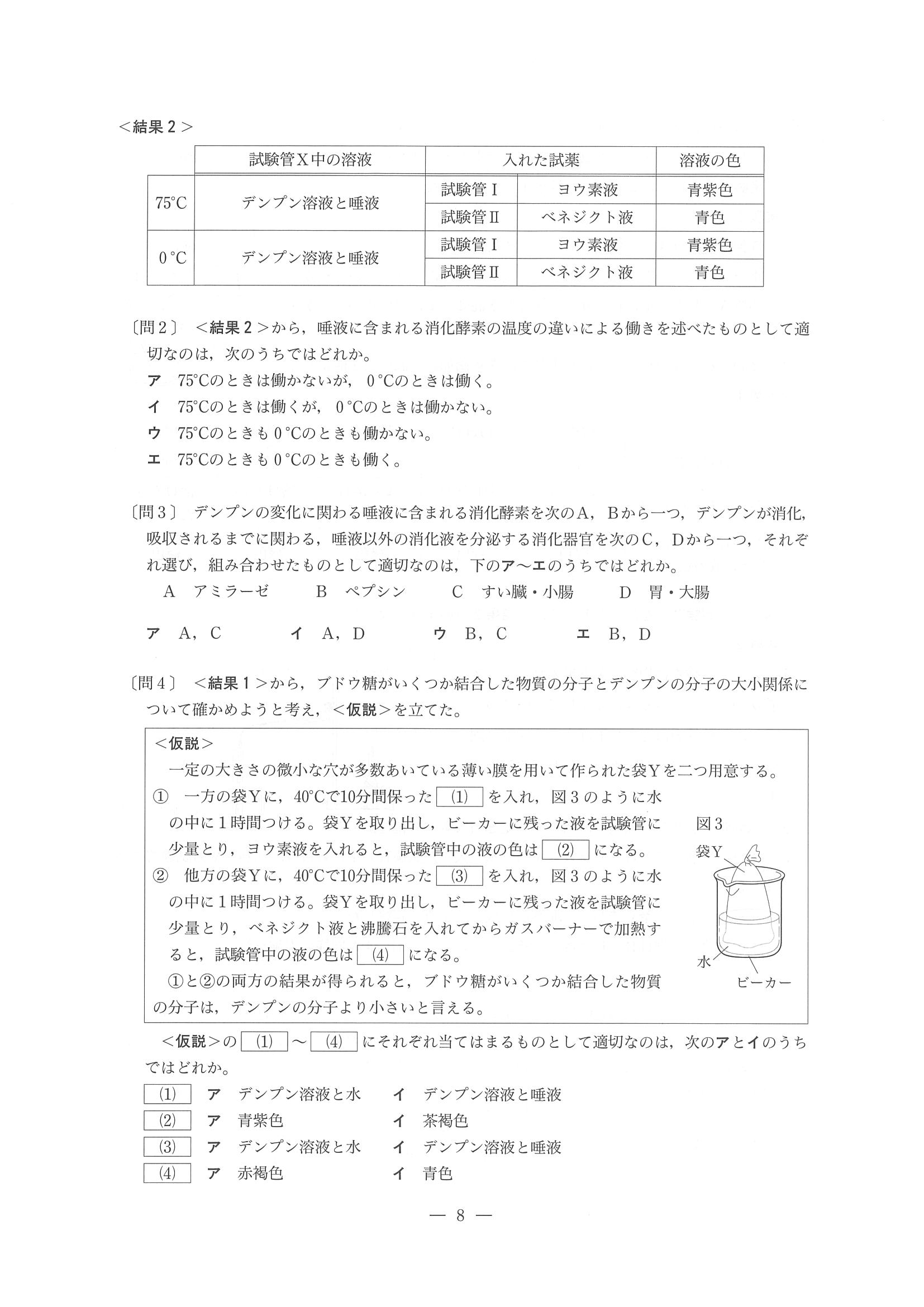 2017年度 東京都公立高校入試（理科・問題）8/12