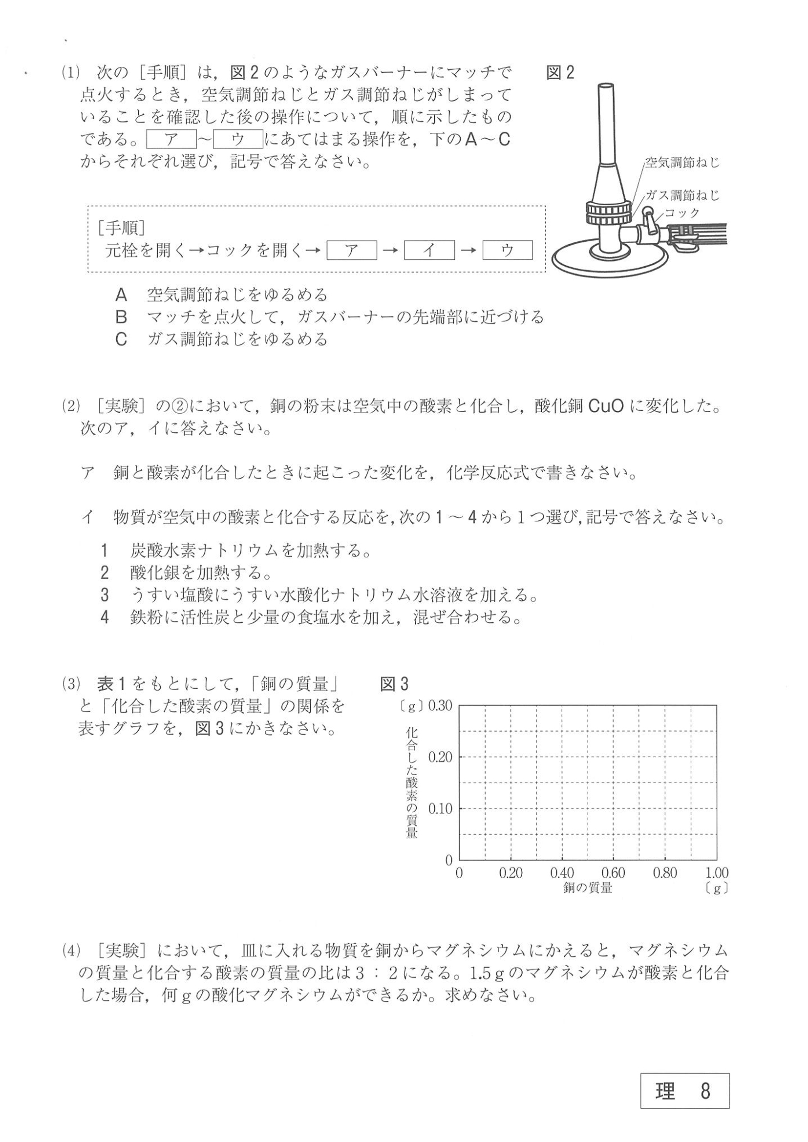 2017年度 山口県公立高校入試（理科・問題）8/10