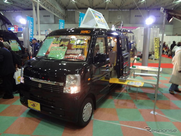 災害にも強い軽キャンパー 給電くん ジャパンキャンピングカーショー リセマム