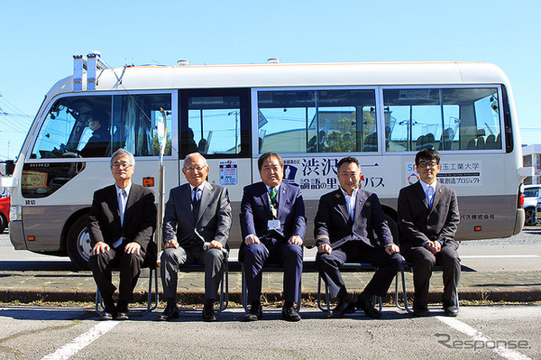 埼玉県深谷市に自動運転路線バス埼玉工業大学教材で実現