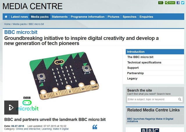 BBC micro:bit（画像は一部）