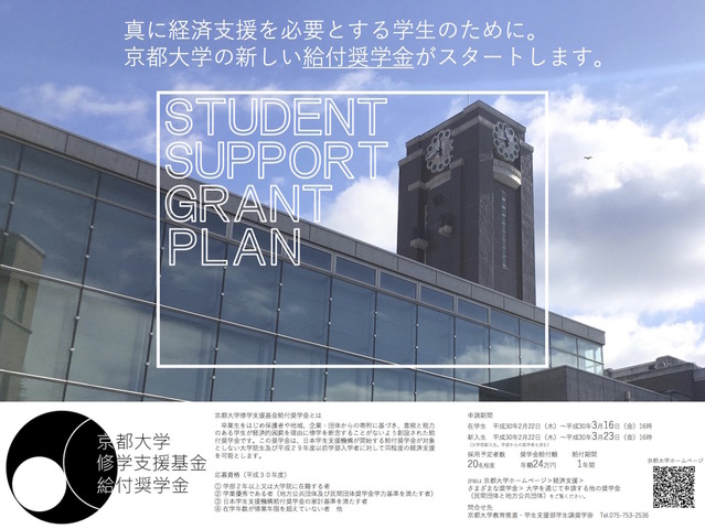 京都大学　京都大学修学支援基金給付奨学金