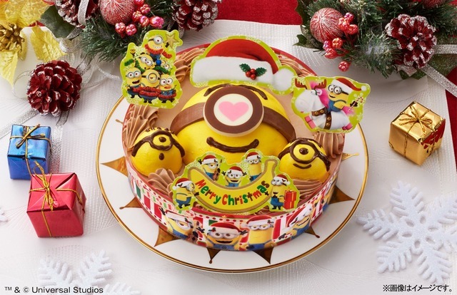 ミニオンがバナナ風味のクリスマスケーキに 予約受付中 リセマム
