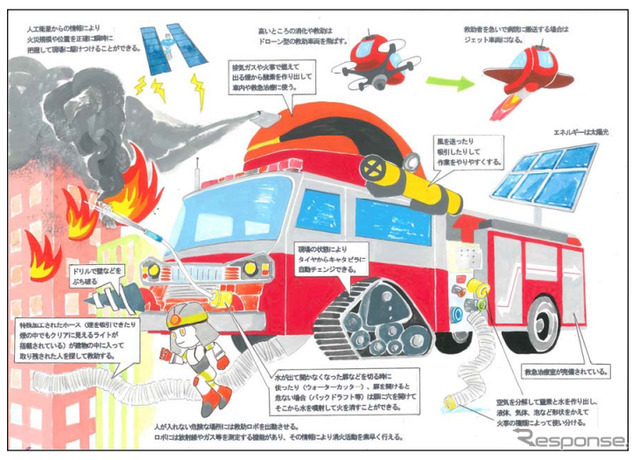 小学生が描く 未来の消防車アイデアコンテスト 応募締切3 4 リセマム