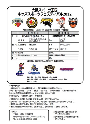大阪のトップチームが指導 キッズスポーツフェスティバル 8 13 16 リセマム