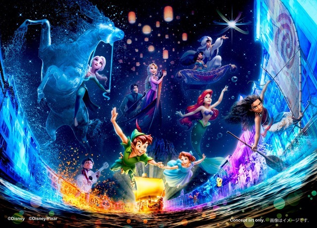 いよいよ11月11日（金）にスタートする東京ディズニーシーの新規ナイトタイムエンターテイメント、「ビリーヴ！～シー・オブ・ドリームス～」As to Disney artwork, logos and properties： (C) Disney