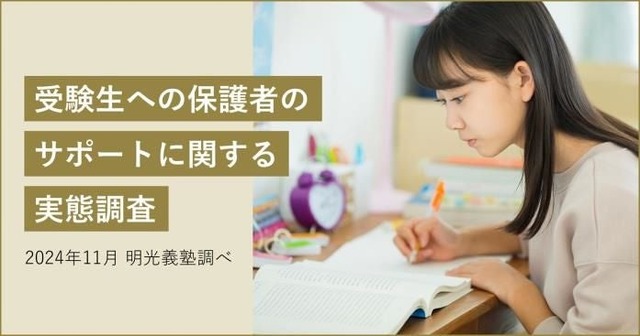 受験生への保護者のサポートに関する実態調査