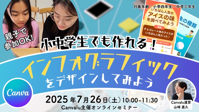 小中学生でも作れる！Canvaでインフォグラフィックをデザインしてみよう