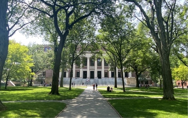 本イベントでは海外名門大学の入試戦略を解説する（写真はハーバード大学 図書館）
