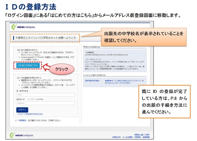 IDの登録方法　(c) Mitsubishi Research Institute DCS Co.,Ltd
