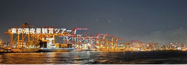 東京港夜景観賞ツアーでの夜景