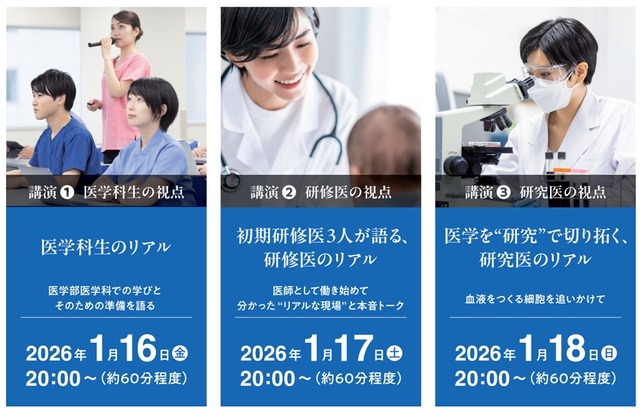 医師を志す君へ贈る3講演