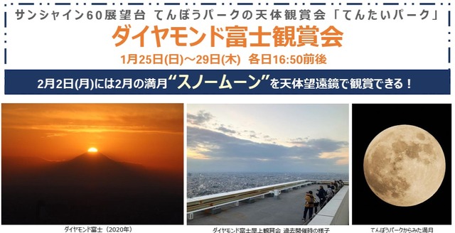 ダイヤモンド富士観賞会　2026年1月25日～29日