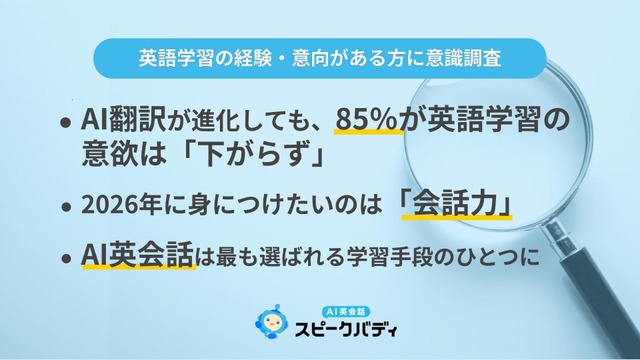 語学学習に関するアンケート調査