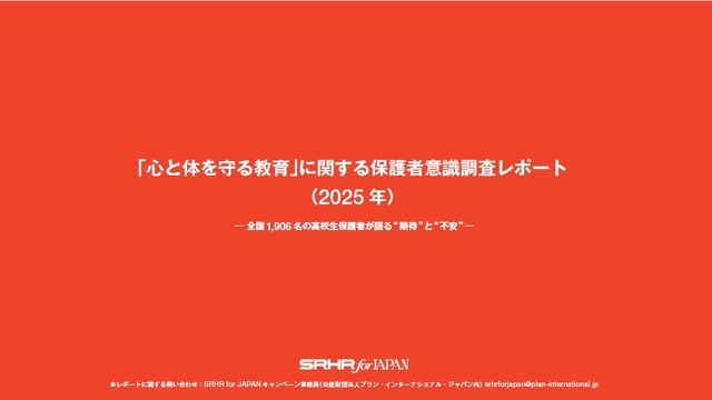 「心と体を守る教育」に関する保護者意識調査レポート（2025年）