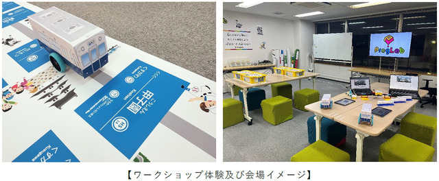 ワークショップ体験および会場イメージ