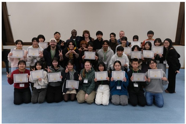 2026年2月に、福岡県宗像市で主催したグローバルキャンプのようす