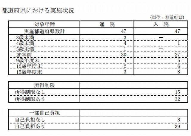 都道府県における実施状況