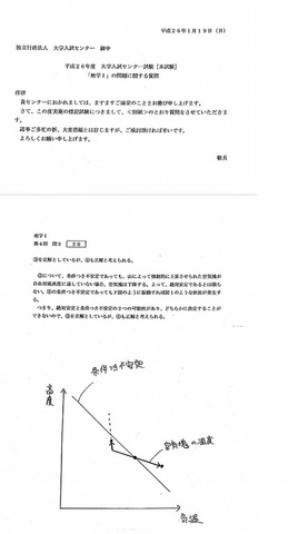 地学I 第4問 問2（設問番号20）に関する質問