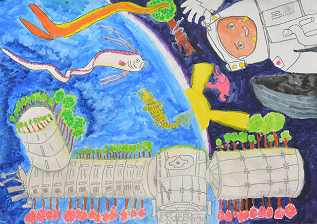 Gsユアサ 小学生eco絵画コンクールの入賞作品を発表 リセマム