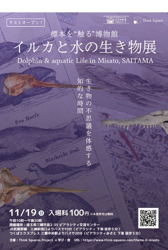 「イルカと水の生き物展　生き物の不思議を体験する知的な時間　ポスター表