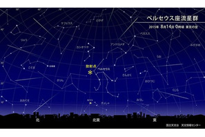 ペルセウス座流星群、8/12-14の2夜がチャンス 画像