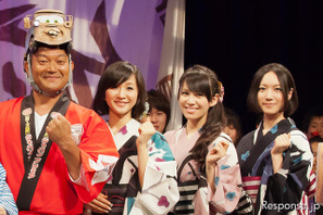 映画「カーズ2」ジャパンプレミアにPerfumeが浴衣姿で登場 画像