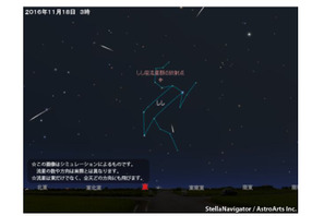 しし座流星群11/17ピーク、スーパームーンの影響は？ 天気・方角情報 画像