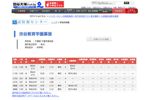 【中学受験2017】渋幕（1次）、四谷大塚が解答速報を公開 画像