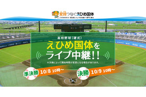 花咲徳栄・広陵など12校参加、えひめ国体「高校野球」ライブ中継 画像