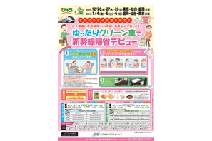 JR東日本、子連れ限定「ゆったりグリーン車で新幹線帰省デビュー」発売 画像