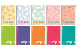 2019夏の限定キャンパスノートはふわふわアニマル柄とネオンカラー 画像