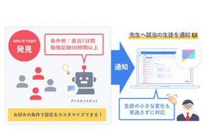 学習管理アプリStudyplusに新機能、生徒の変化を把握 画像