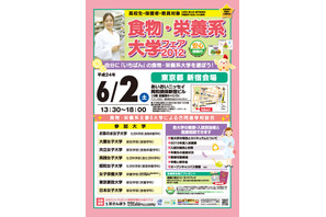 お茶大・大妻・共立など8校が参加「食物・栄養系大学フェア」6/2 画像