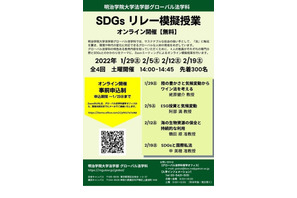 明治学院大「SDGsリレー模擬授業」1-2月 画像