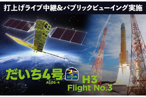 「だいち4号」搭載H3ロケット3号機打上げ、6/30ライブ中継 画像
