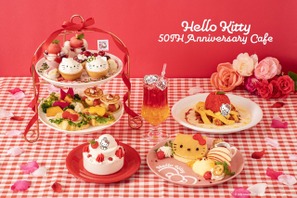 ハローキティ「50周年記念カフェ」東京・大阪・愛知 画像