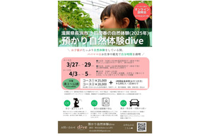 【春休み2025】滋賀発「預かり自然体験dive」関東進出 画像