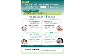 【高校受験2026】山口県公立高入試…Web出願システム導入 画像