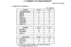 医療費の助成、市区町村9割超が高校生まで…こども家庭庁 画像