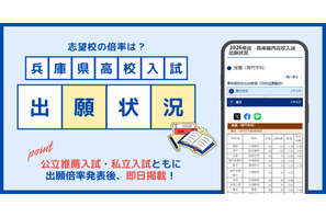 【高校受験2026】兵庫県公立高推薦・私立高入試の出願状況を速報…神戸新聞NEXT 画像